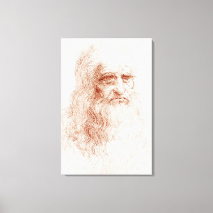 PANEL Leinwand: LEONARDO DA VINCI: SELBSTPORTRAIT Leinwanddruck