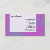 Panel - Magenta und Blau Visitenkarte (Rückseite)