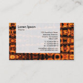 Panel - Muster für die Flamme des Fraktals Visitenkarte (Rückseite)