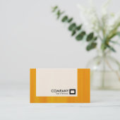 Panel - Orange gestrichen Visitenkarte (Stehend Vorderseite)