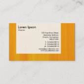 Panel - Orange gestrichen Visitenkarte (Rückseite)
