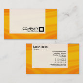 Panel - Orangefarbene Creme Visitenkarte (Vorne/Hinten)