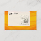 Panel - Orangefarbene Creme Visitenkarte (Rückseite)