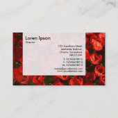 Panel - Rote Tulips Visitenkarte (Rückseite)