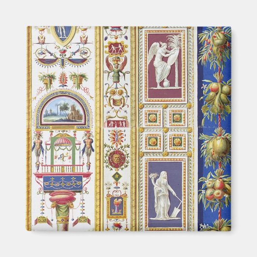 Panel von Raphael Loggia im Vatikan, aus Magnet (Vorne)