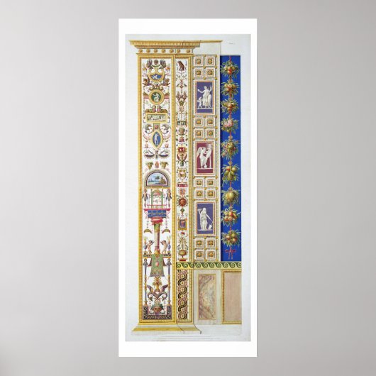 Panel von Raphael Loggia im Vatikan, aus Poster (Vorne)