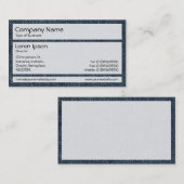 Panels 02 - Alte blaue Jeans Visitenkarte (Vorne/Hinten)