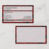 Panels 02 - Blasen in Rot Visitenkarte (Vorne/Hinten)