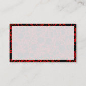 Panels 02 - Blasen in Rot Visitenkarte (Rückseite)