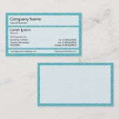 Panels 02 - Blaue und grüne Stipple Visitenkarte (Vorne/Hinten)