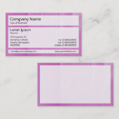 Panels 02 - Brillenrosa Bands Visitenkarte (Vorne/Hinten)