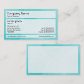 Panels 02 - Cyan Curves Visitenkarte (Vorne/Hinten)