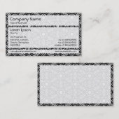 Panels 02 - Geometrische Blume Visitenkarte (Vorne/Hinten)