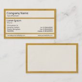 Panels 02 - Ochre Paint Visitenkarte (Vorne/Hinten)