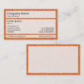 Panels 02 - Orange Marbling Visitenkarte (Vorne/Hinten)