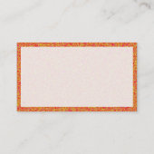 Panels 02 - Orange Marbling Visitenkarte (Rückseite)
