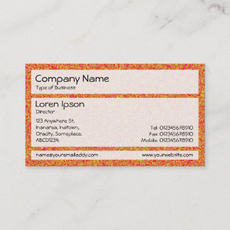 Panels 02 - Orange Marbling Visitenkarte
