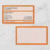 Panels 02 - Orange Paint Visitenkarte (Vorne/Hinten)
