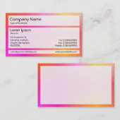 Panels 02 - Orange und Magenta Mist Visitenkarte (Vorne/Hinten)