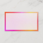 Panels 02 - Orange und Magenta Mist Visitenkarte (Rückseite)