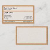 Panels - 02 Papiergelb orange Visitenkarte (Vorne/Hinten)