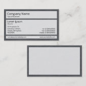 Panels 02 - Papiergrau Visitenkarte (Vorne/Hinten)