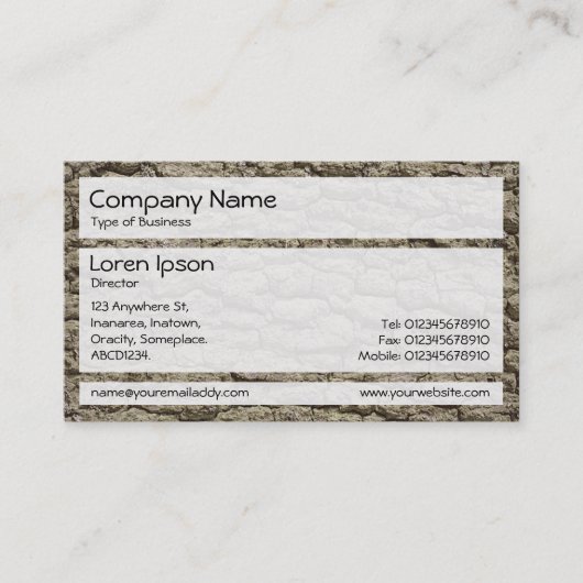 Panels 02 - Rinde 02 Visitenkarte (Vorderseite)