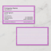 Panels 02 - rosa gekämmt visitenkarte (Vorne/Hinten)