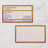 Panels 02 - Rote und orange Bande Visitenkarte (Vorne/Hinten)