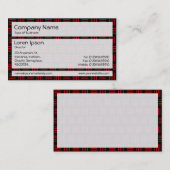 Panels 02 - Rote und schwarze Linien Visitenkarte (Vorne/Hinten)