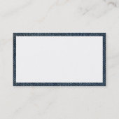 Panels - Alte blaue Jeans Visitenkarte (Rückseite)