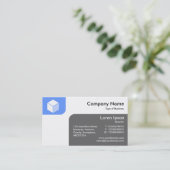 Panels - Baby Blue und Grau Visitenkarte (Stehend Vorderseite)