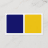 Panels - Bernstein, Dunkelblau und Weiß Visitenkarte (Rückseite)