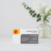 Panels - Bernstein und Grau Visitenkarte (Stehend Vorderseite)