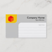 Panels - Bernstein und Grau Visitenkarte (Rückseite)