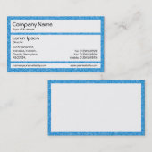 Panels - Blaue Stipple Visitenkarte (Vorne/Hinten)