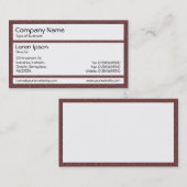 Panels - braune Kunststoffstühle Visitenkarte (Vorne/Hinten)