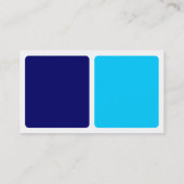 Panels - dunkelblau, hellblau und weiß visitenkarte (Rückseite)