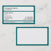 Panels (gerundet) - Aquamarin Visitenkarte (Vorne/Hinten)