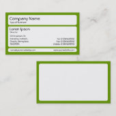 Panels (gerundet) - Avocado Green Visitenkarte (Vorne/Hinten)