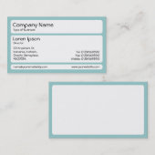 Panels (gerundet) - Lt Blue Green Visitenkarte (Vorne/Hinten)