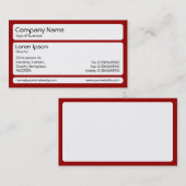 Panels (gerundet) - Ruby Red Visitenkarte (Vorne/Hinten)