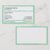 Panels - Glasbänder Shades of Green Visitenkarte (Vorne/Hinten)