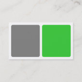 Panels - grau mit Spring Green Visitenkarte (Rückseite)