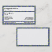 Panels - grüne und blaue Marmorplatte Visitenkarte (Vorne/Hinten)