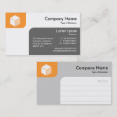 Panels - Lt Orange und Grau Visitenkarte (Vorne/Hinten)
