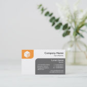 Panels - Lt Orange und Grau Visitenkarte (Stehend Vorderseite)