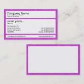 Panels - Magenta Stipple Visitenkarte (Vorne/Hinten)