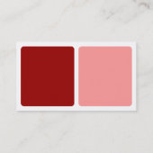Panels - Maroon, warmes Rosa und Weiß Visitenkarte (Rückseite)