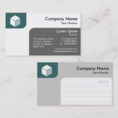 Panels - Moss Green und Grau Visitenkarte (Vorne/Hinten)